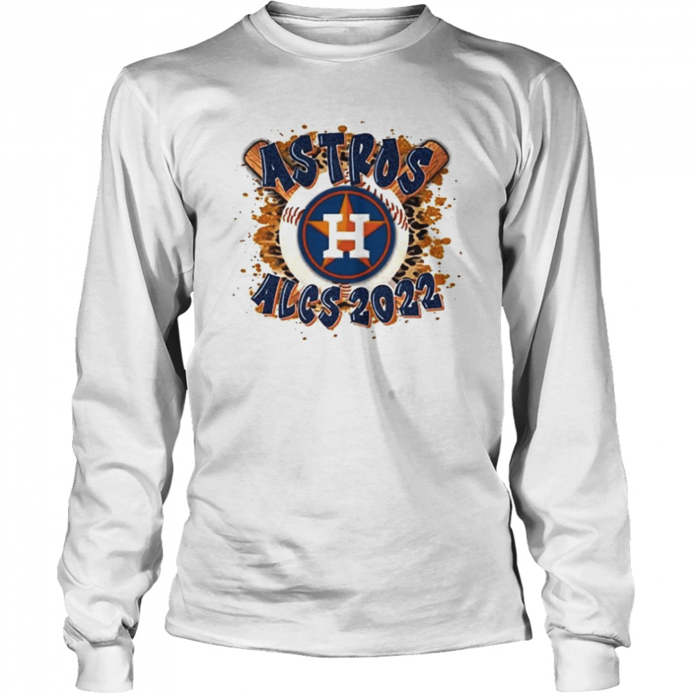 Houston Astros ALCS 2022 Baseball Leopard Long Sleeved T-shirt
