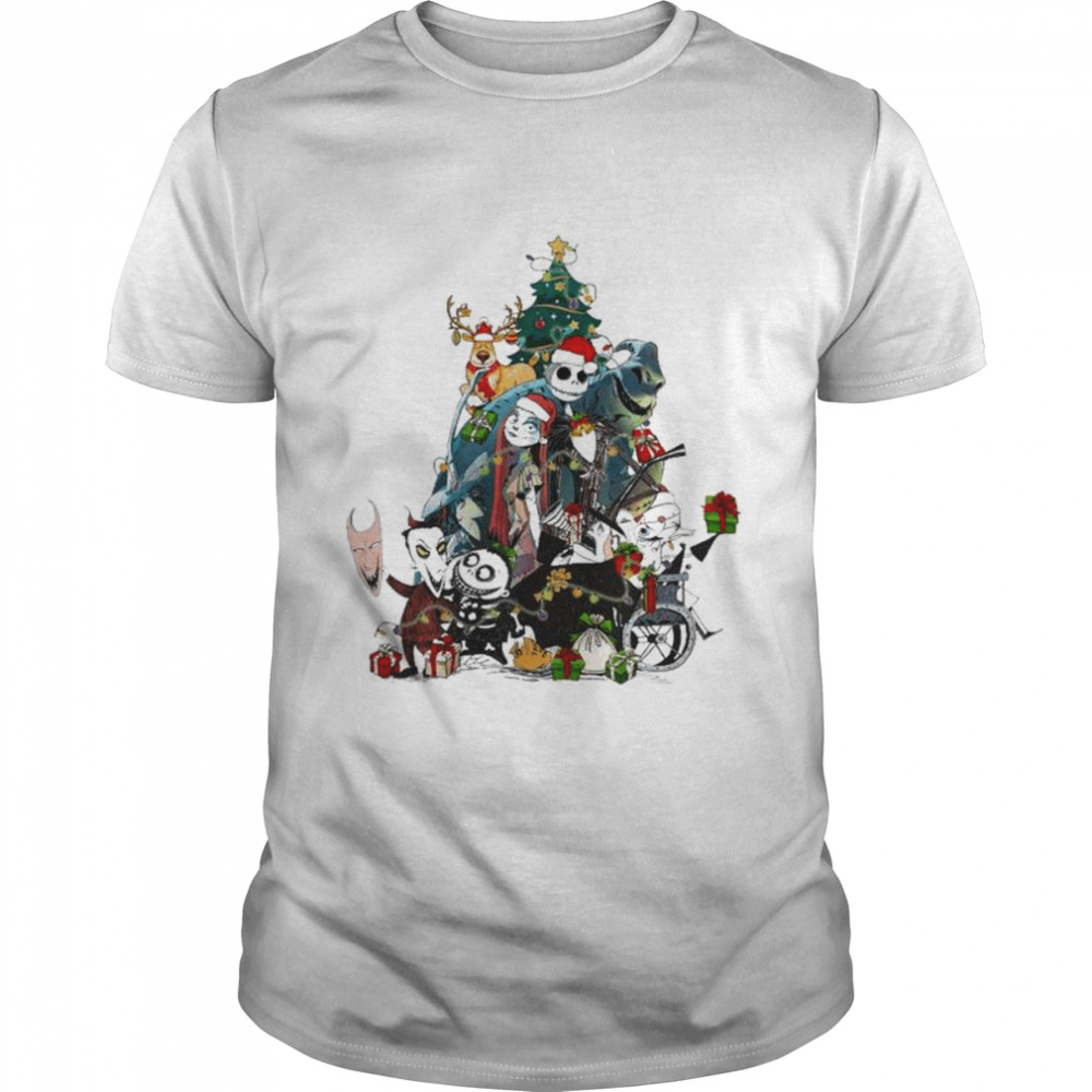 Jack Sally Oogie Boogie Nightmare before Christmas Squad Tree Shirt