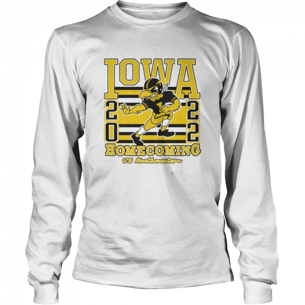 Northwestern Wildcats Vs. Iowa Hawkeyes Game Day 2022 Long Sleeved T-shirt