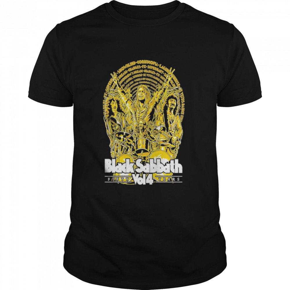 Black sabbath vol 4 50th anniversary poster t-shirt