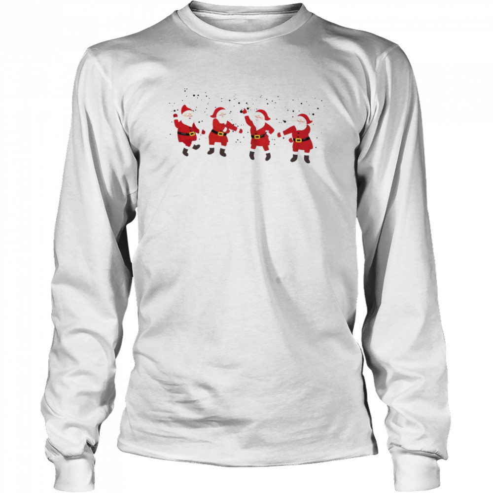 Christmas Dancing Santa shirt Long Sleeved T-shirt