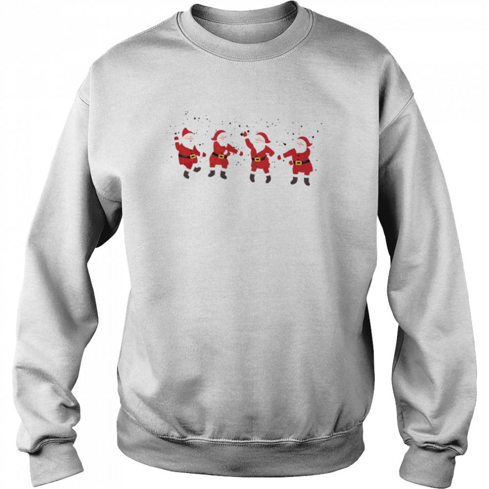 Christmas Dancing Santa shirt Unisex Sweatshirt