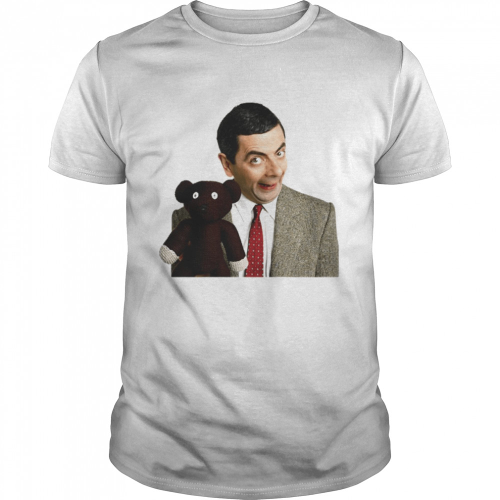 Comedy Mr. Bean With Teddy Bear Rowan Atkinson shirt