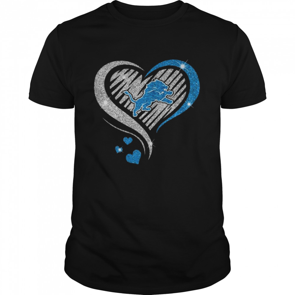 Detroit Lions football Heart Diamond shirt
