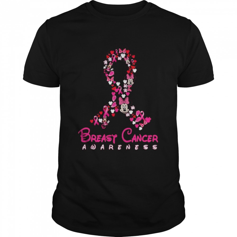 Minnie Mouse Disney Breast Cancer Awareness shirt