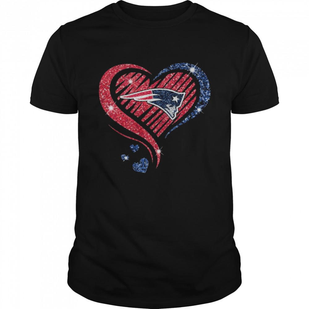 New England Patriots football Heart Diamond shirt