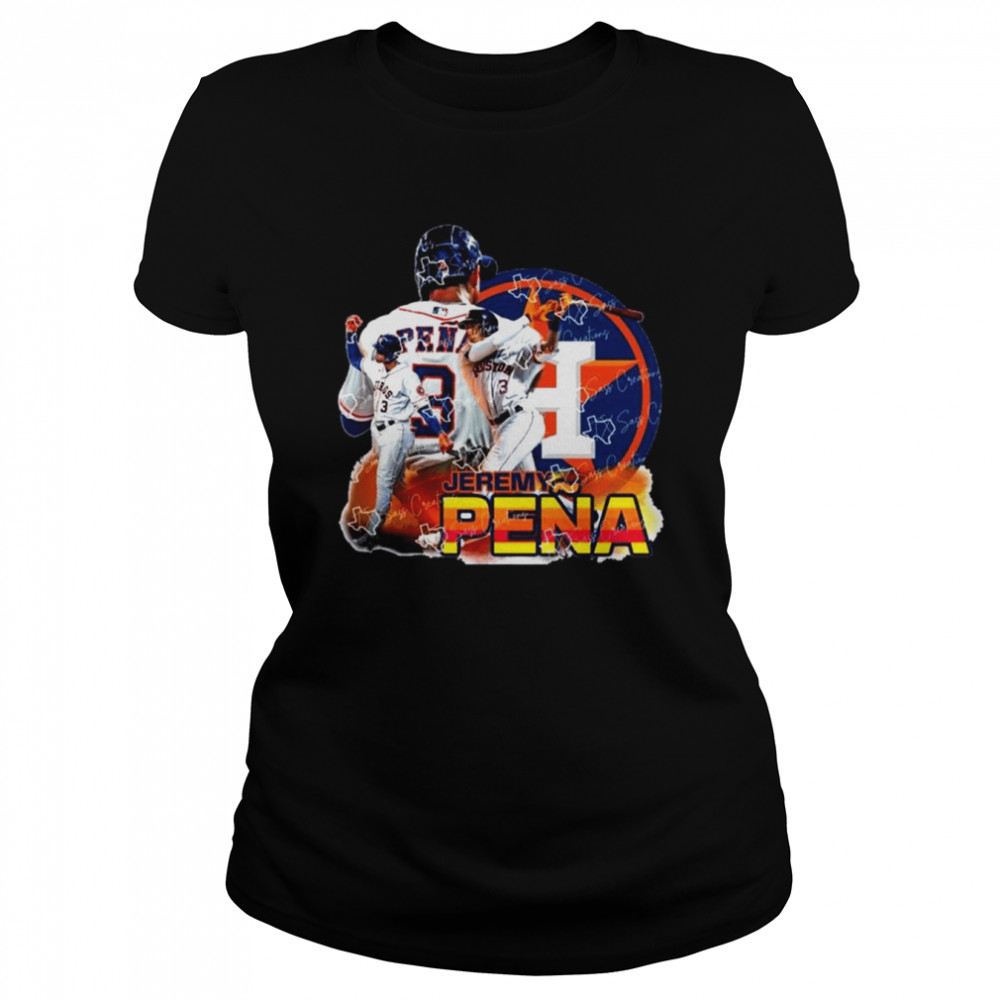 The Legend Player Houston Astros Jeremy Pena The World Series Signature 2022 Classic Women's T-shirt