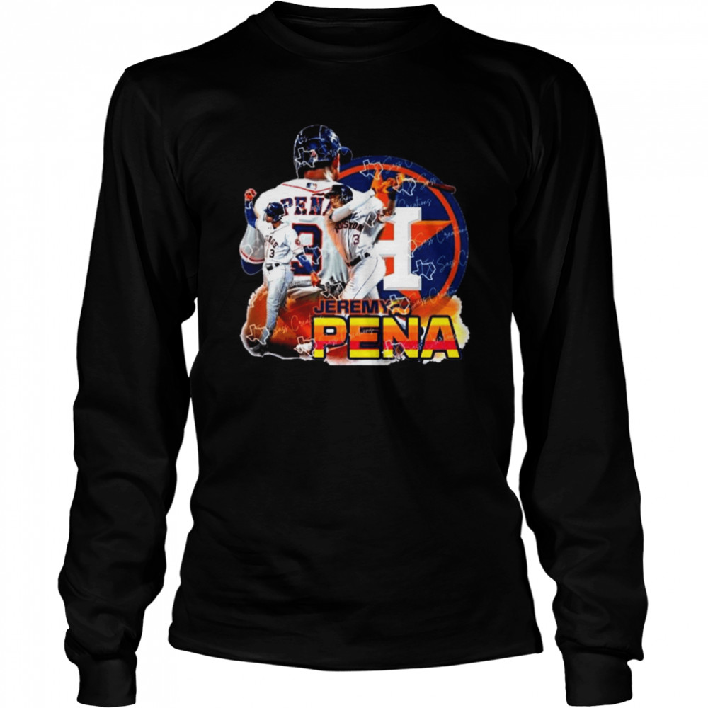 The Legend Player Houston Astros Jeremy Pena The World Series Signature 2022 Long Sleeved T-shirt
