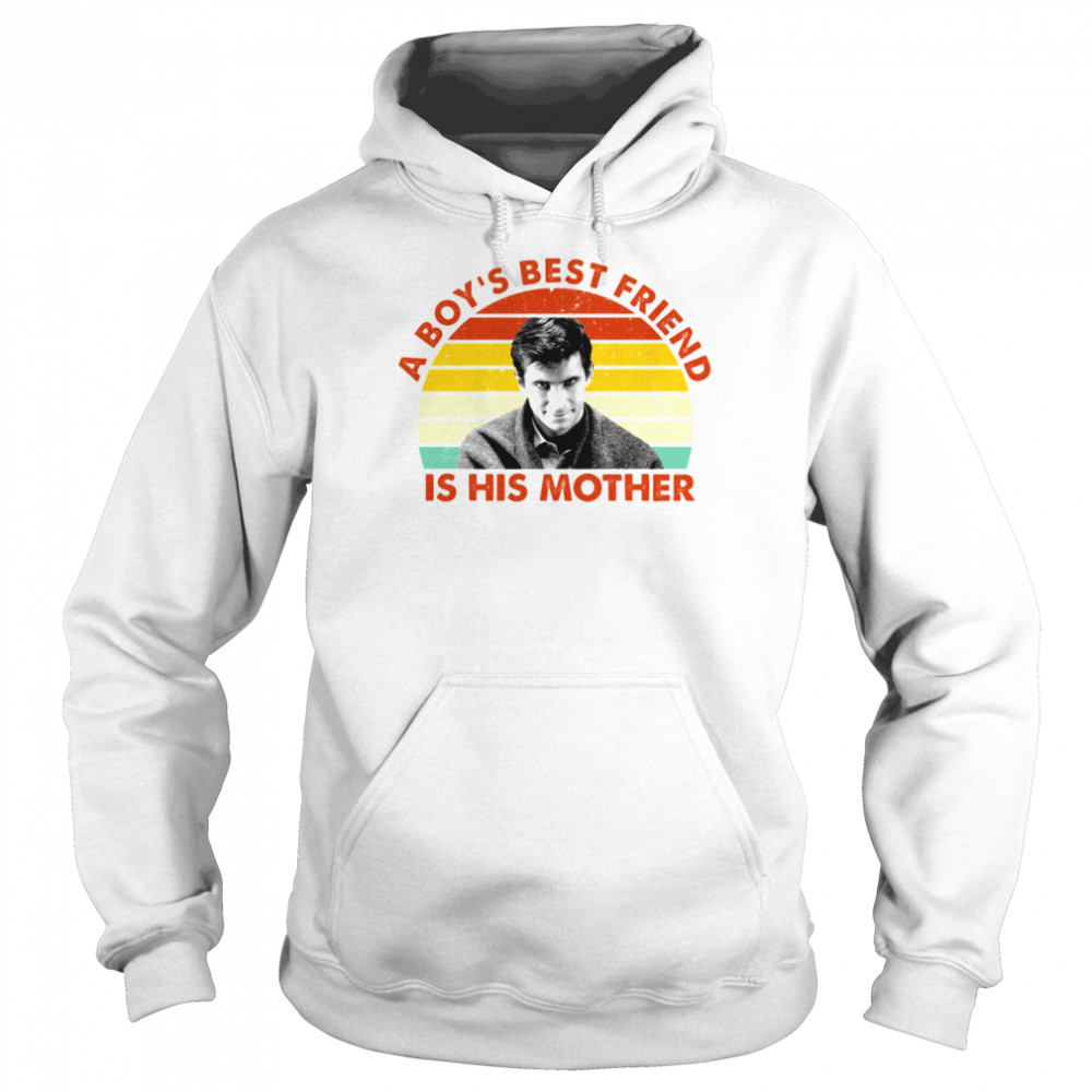 a boys best friend is his mother shirt unisex hoodie