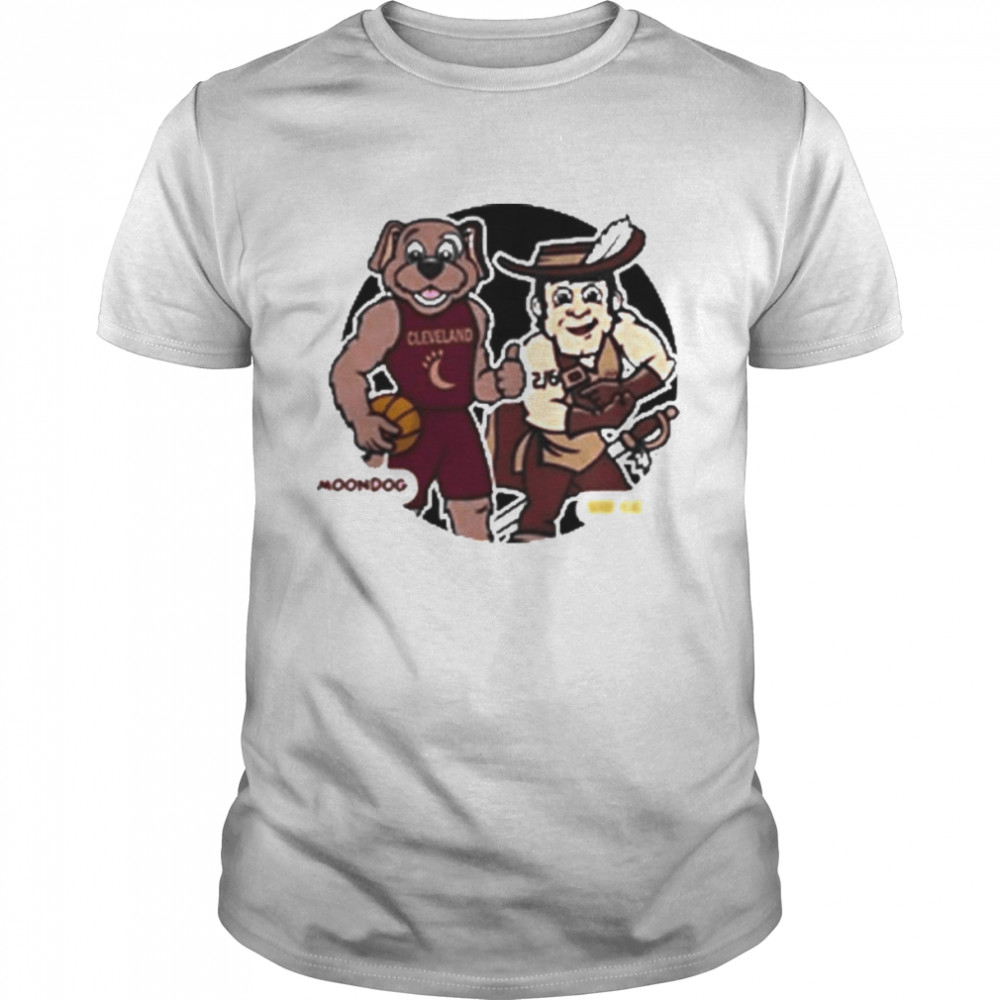 Big kids mascot moondog Cleveland t-shirt Classic Men's T-shirt