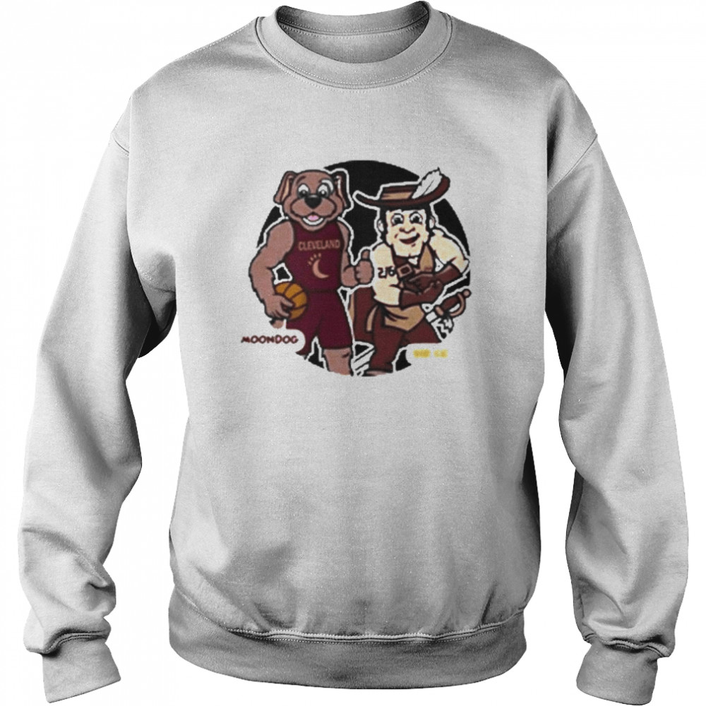 Big kids mascot moondog Cleveland t-shirt Unisex Sweatshirt