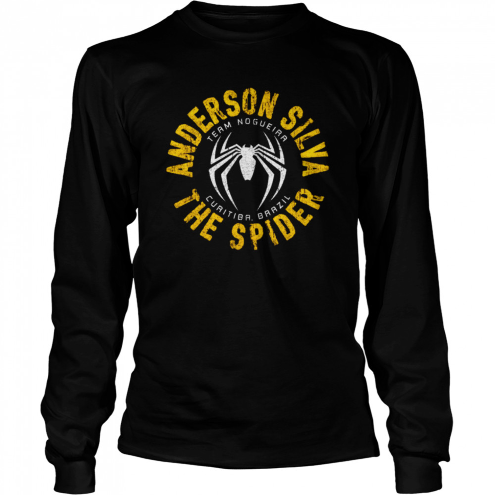 Boxer Anderson The Spider Silva shirt Long Sleeved T-shirt
