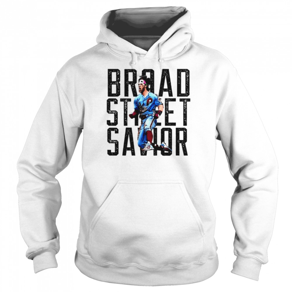 broad street savior bryce harper phillies 2022 unisex hoodie