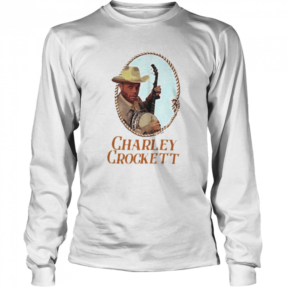Charley Crockett banjo t-shirt Long Sleeved T-shirt