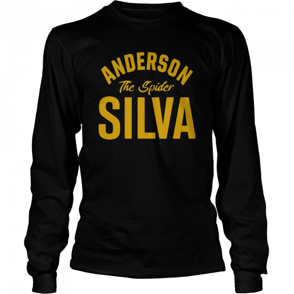classic anderson silva design shirt long sleeved t shirt