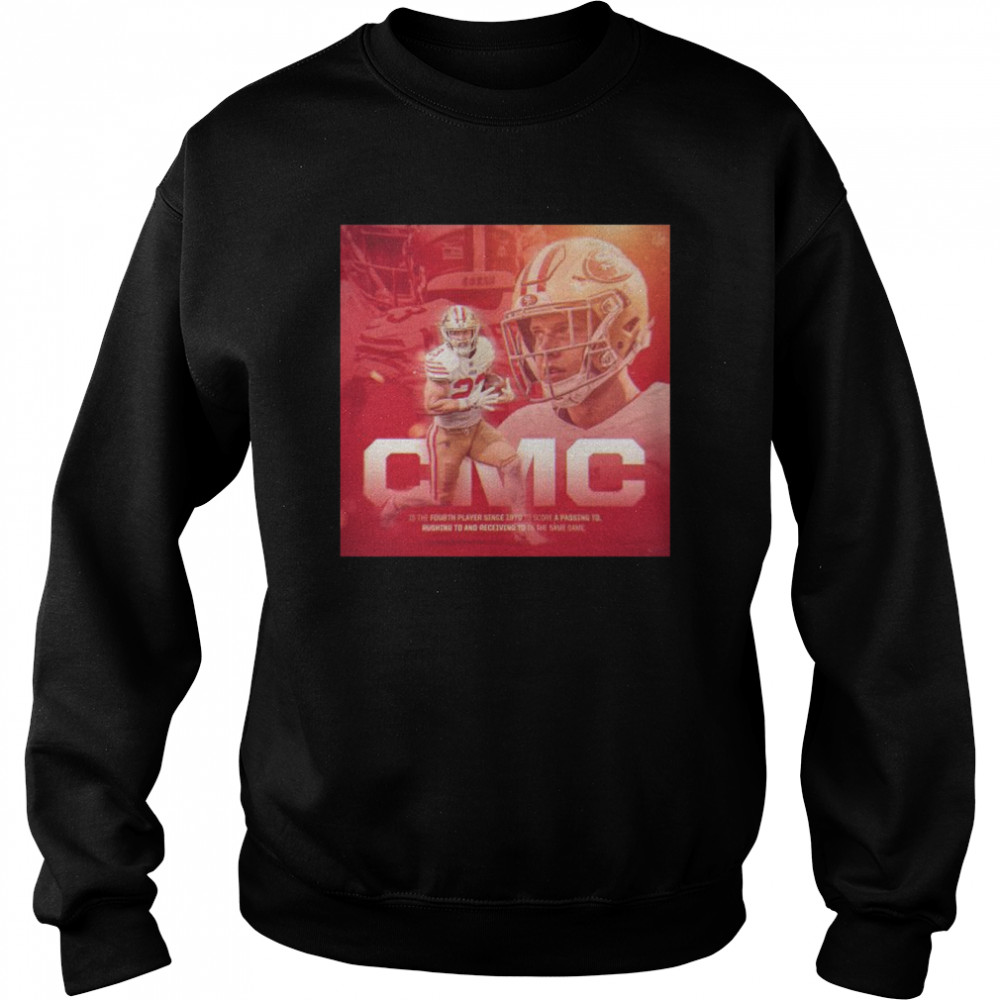 cmc is the fourth player since 1970 to score a passing td shirt unisex sweatshirt