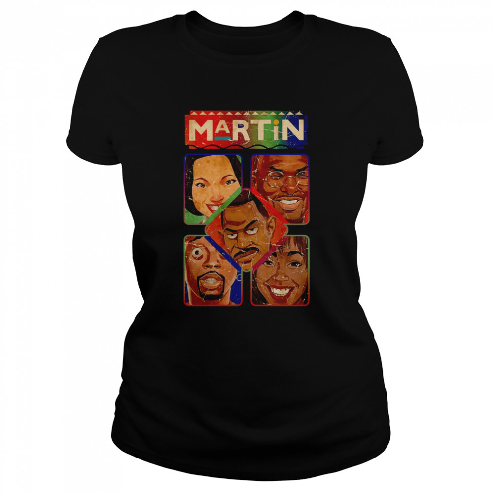 comics art of martin sitcom cast shirt classic womens t shirt