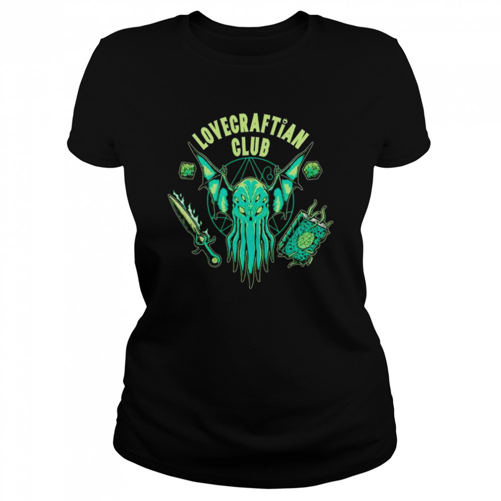 cthulhu lovecraftian club shirt classic womens t shirt