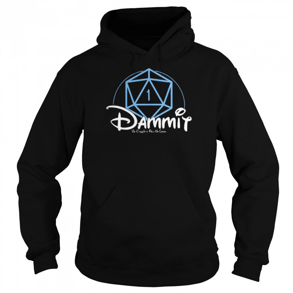 Disney Critical Fail Funny Dungeons And Dragons Dnd D20 Lover shirt Unisex Hoodie