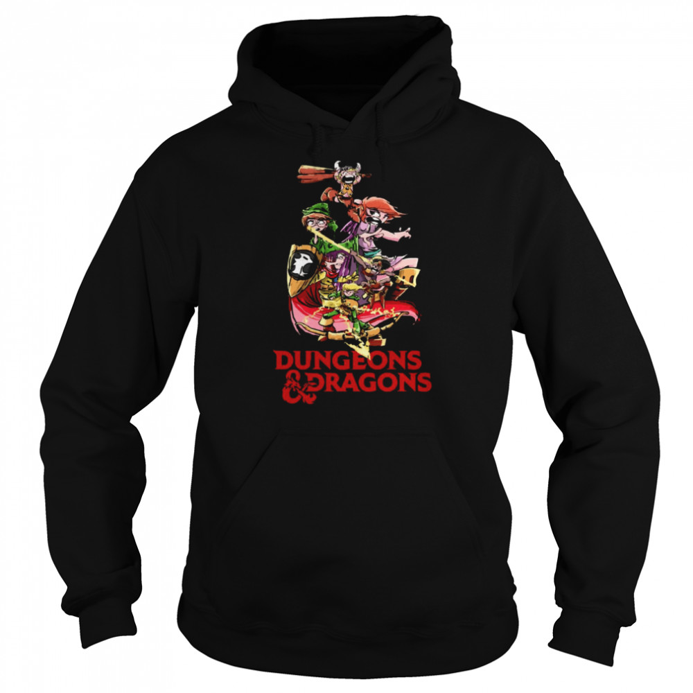 Dungeons Dragons Graphic Cartoon Style shirt Unisex Hoodie