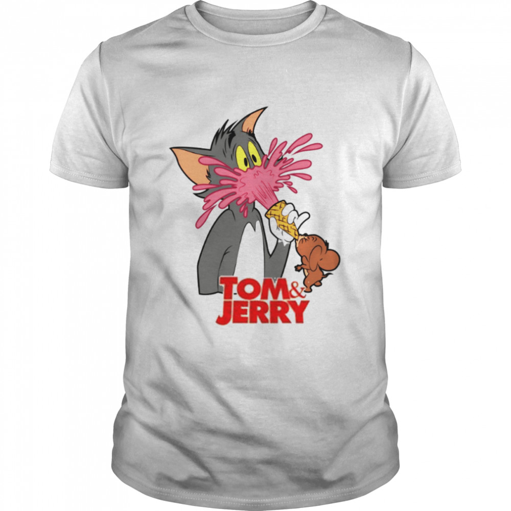 Eating Ice Cream Tom And Jerry Cartoon shirt Classic Men's T-shirt