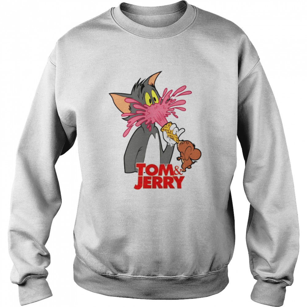 Eating Ice Cream Tom And Jerry Cartoon shirt Unisex Sweatshirt