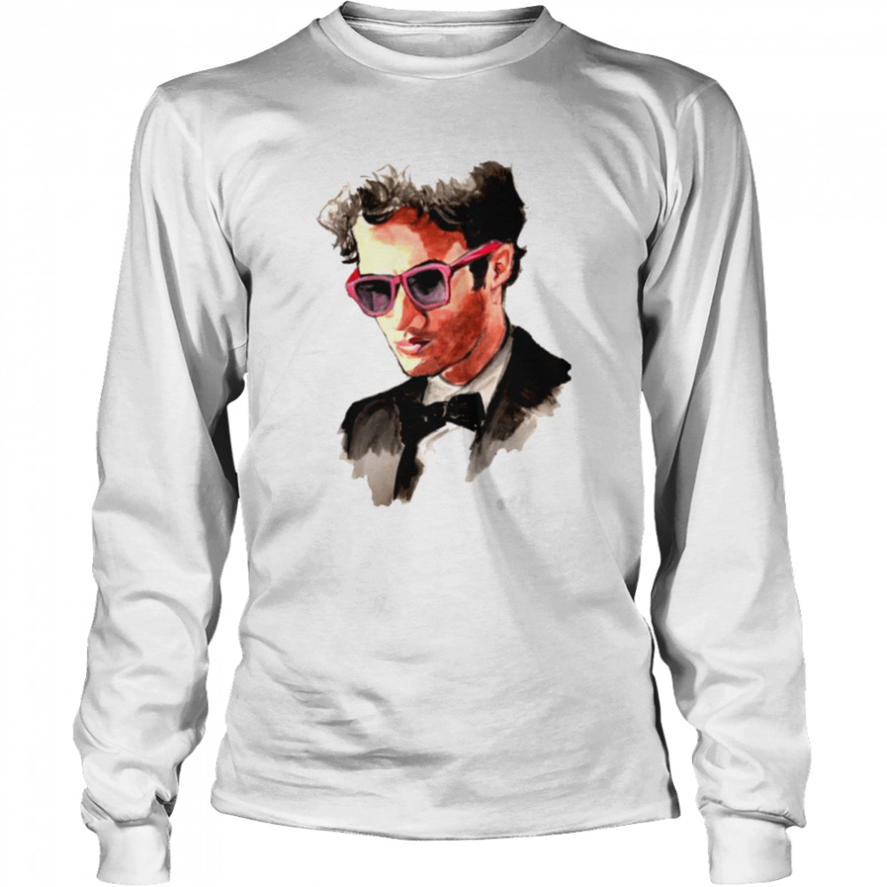 Fanart Singer Darren Criss Portrait shirt Long Sleeved T-shirt