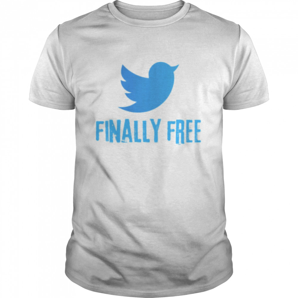 Finally Free The Bird Is Freed Elon Musk Twitter Logo shirt Classic Men's T-shirt
