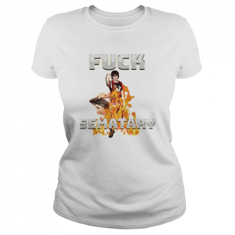 Fuck Sematary Funny Fire Rap Music shirt Classic Women's T-shirt