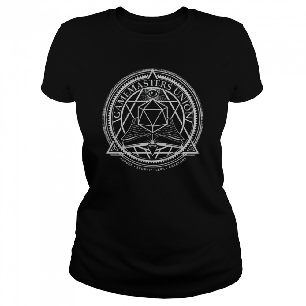 Gamemasters Union Funny Dungeons And Dragons Dnd D20 shirt Classic Women's T-shirt