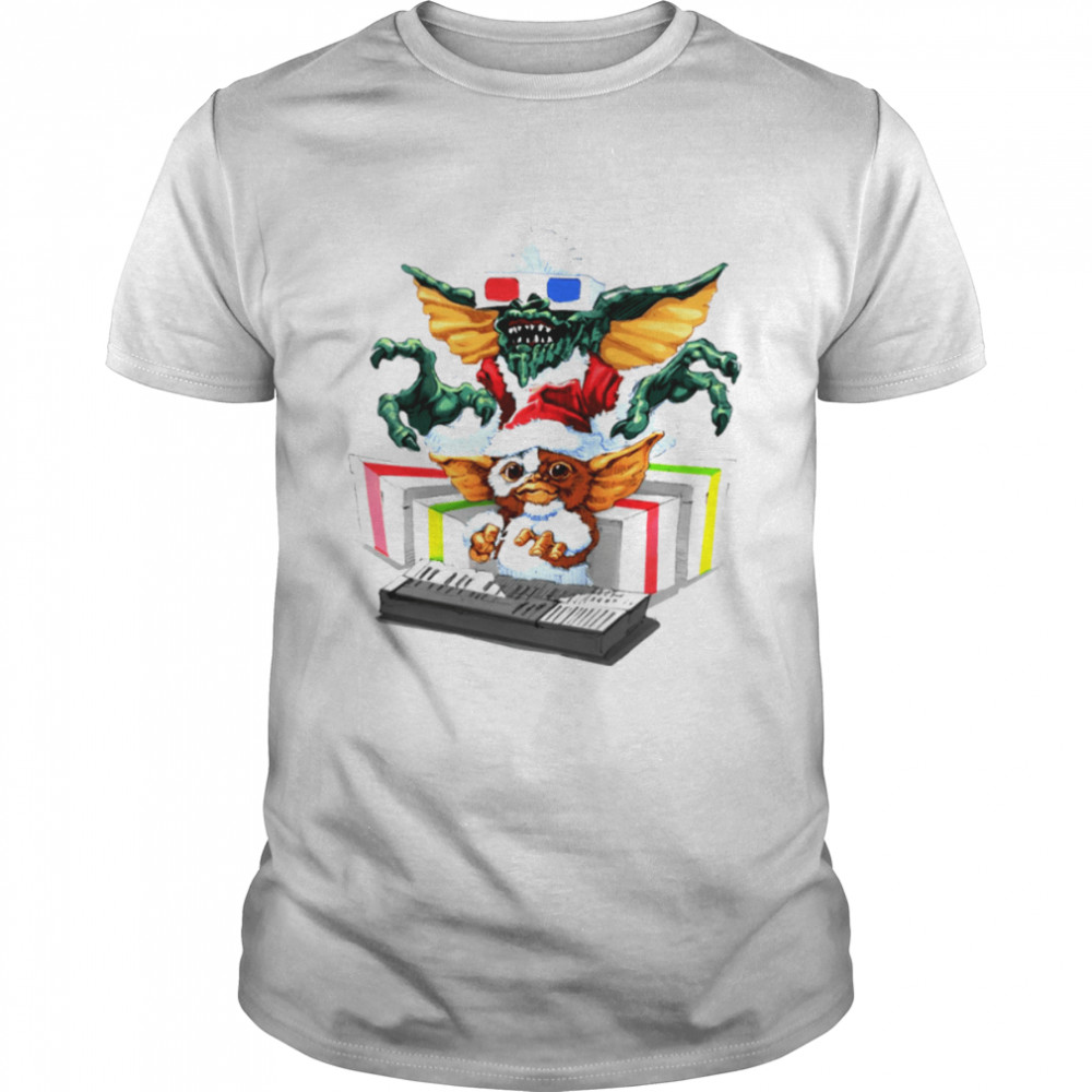 Gremlins Christmas Design 2022 Santa Hat shirt Classic Men's T-shirt