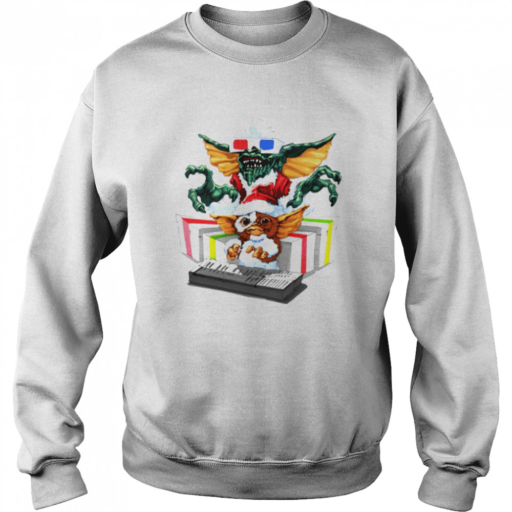 gremlins christmas design 2022 santa hat shirt unisex sweatshirt
