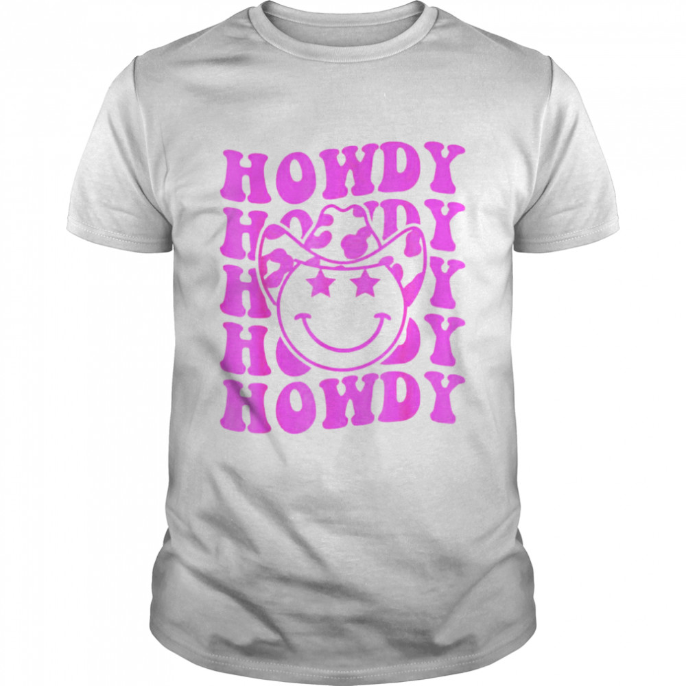 Groovy Howdy Rodeo Western Country Southern Cowgirl shirt Classic Men's T-shirt
