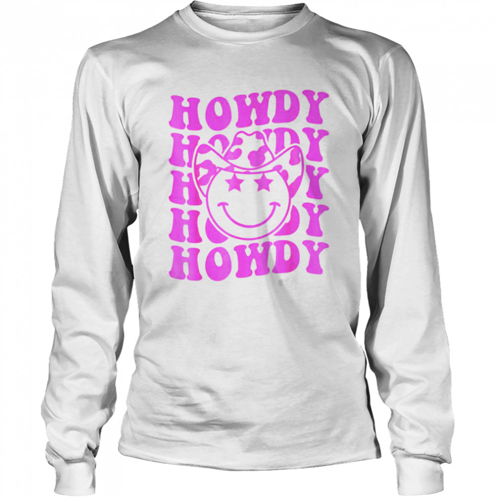groovy howdy rodeo western country southern cowgirl shirt long sleeved t shirt