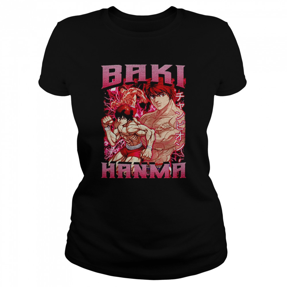 Hanma Baki Fight Yujiro Hanma Manga Baki The Grappler shirt Classic Women's T-shirt
