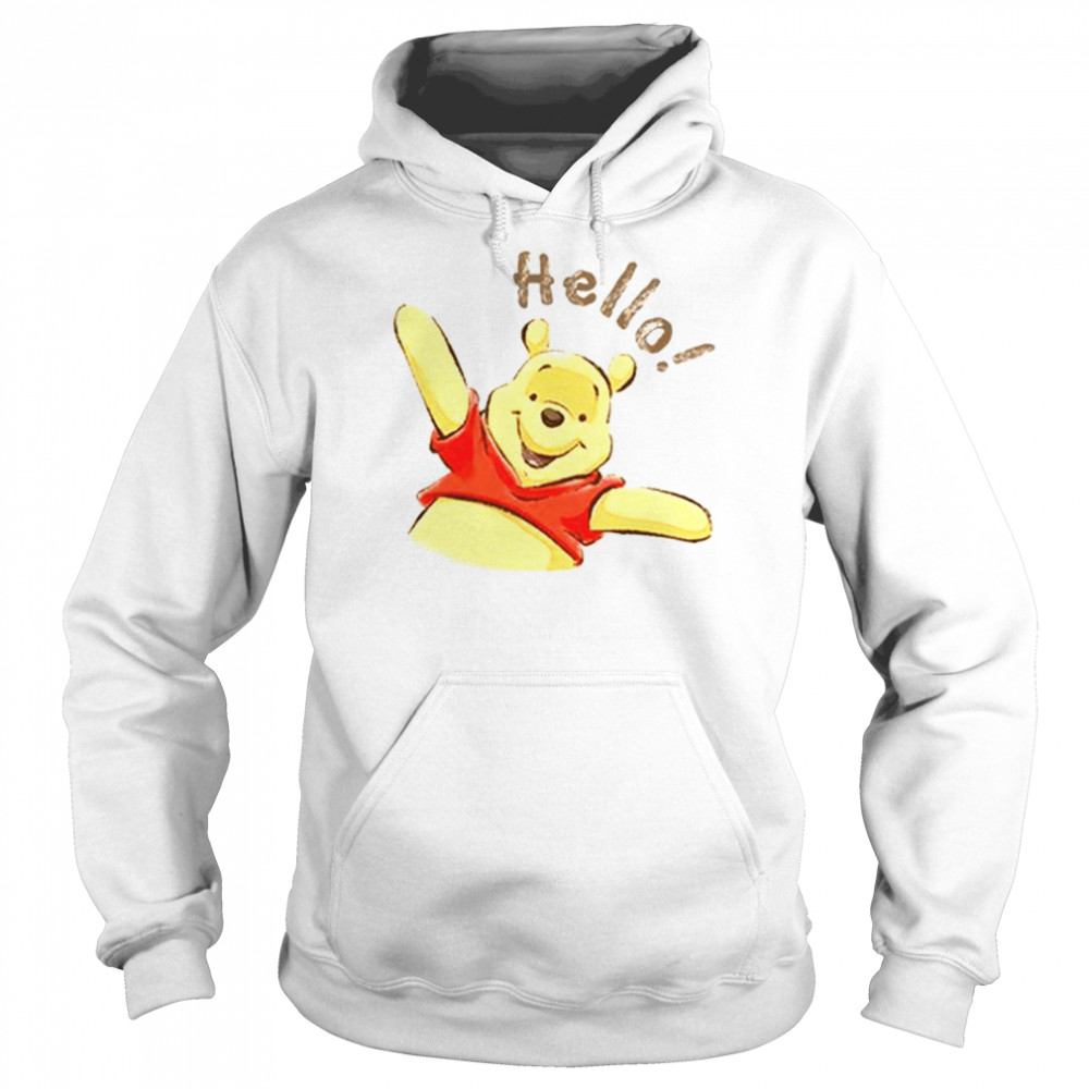 Hello My Friend Winnie The Pooh Bear Cartoon shirt Unisex Hoodie