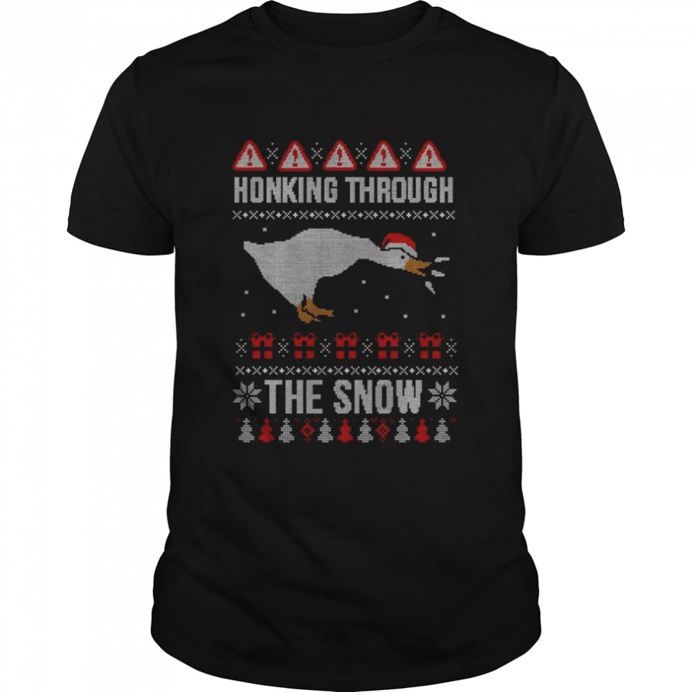 Honking Through The Snow Ugly Christmas 2022 shirt Classic Men's T-shirt