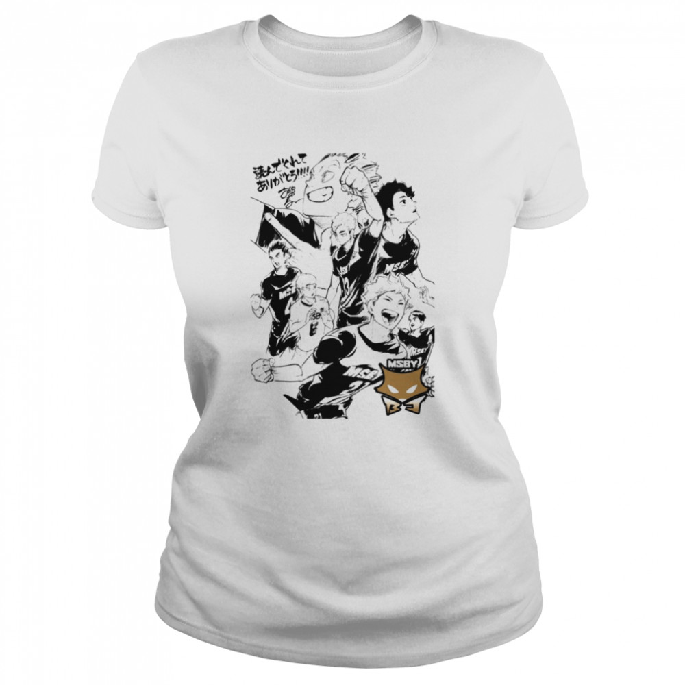 jackals manga design haikyuu shirt classic womens t shirt