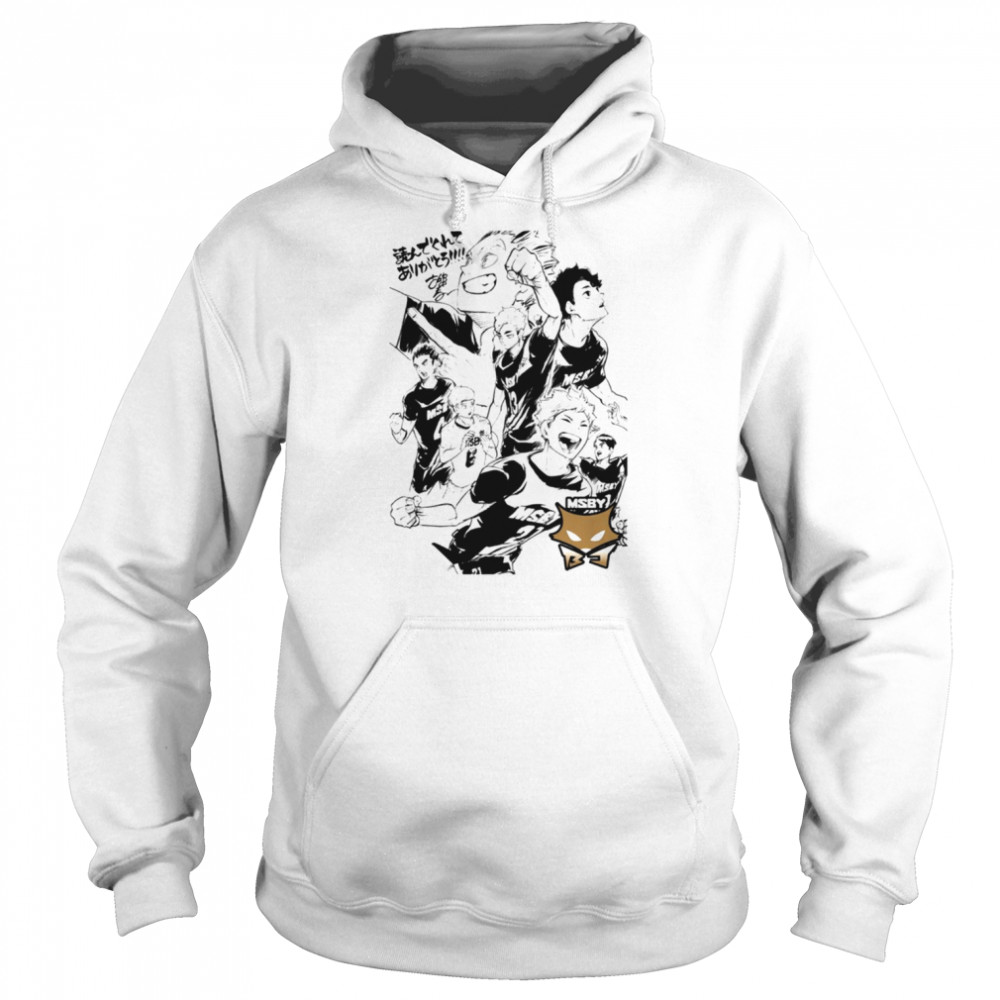 jackals manga design haikyuu shirt unisex hoodie