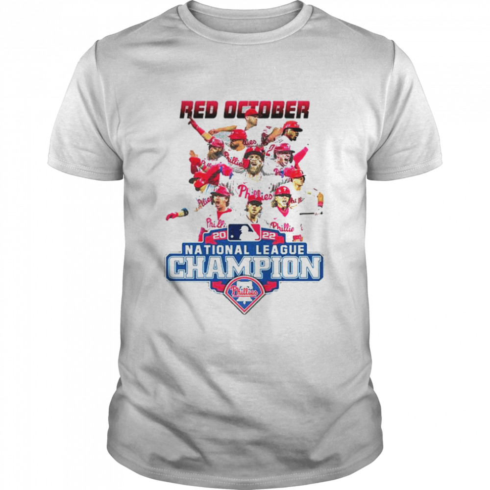 Philadelphia Phillies Red October 2022 National League Champions shirt Classic Men's T-shirt