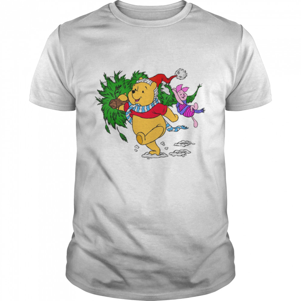 Picking Up The Christmas Tree Winnie The Pooh shirt Classic Men's T-shirt