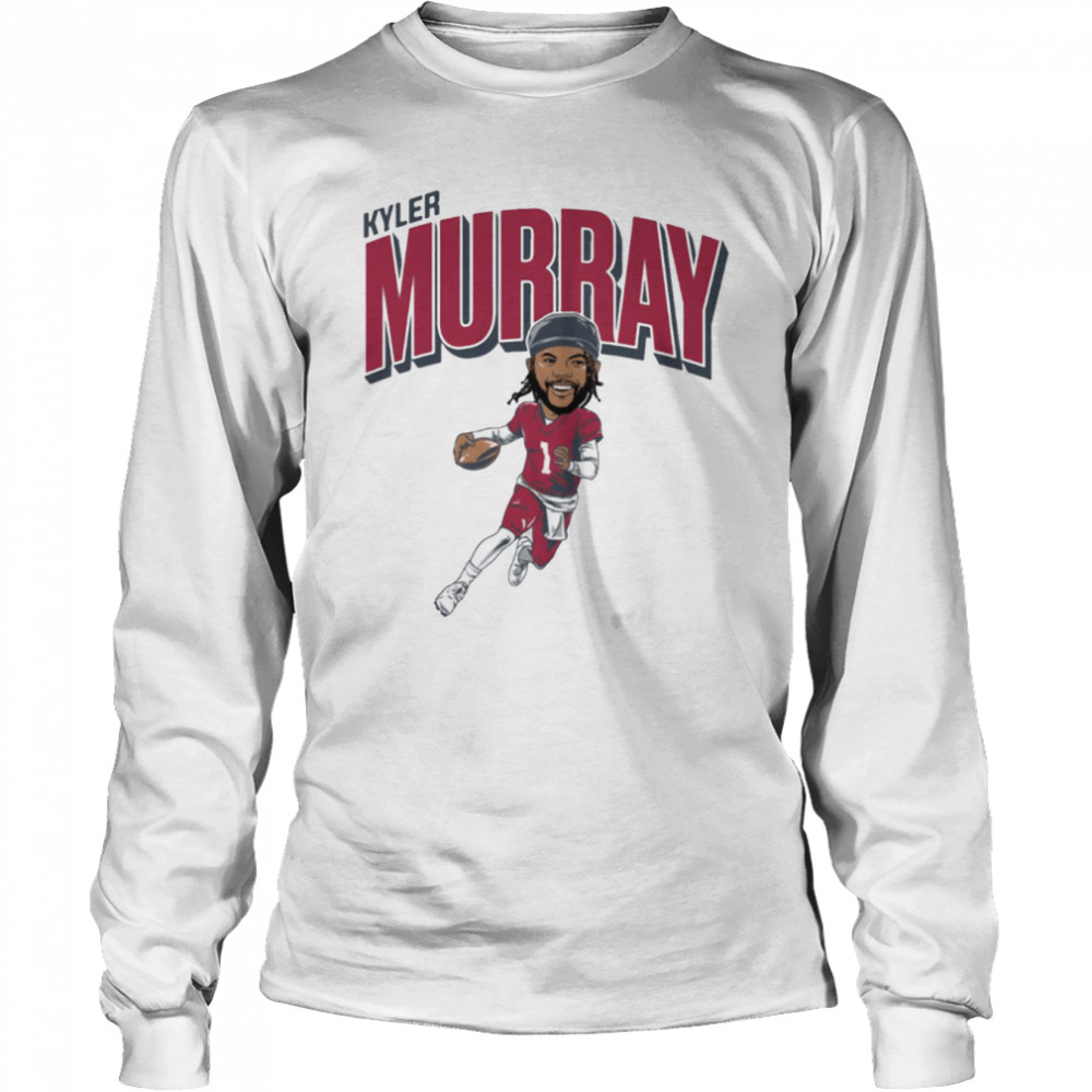 Red Logo Arizona Cardinals Kyler Murray Caricature shirt Long Sleeved T-shirt
