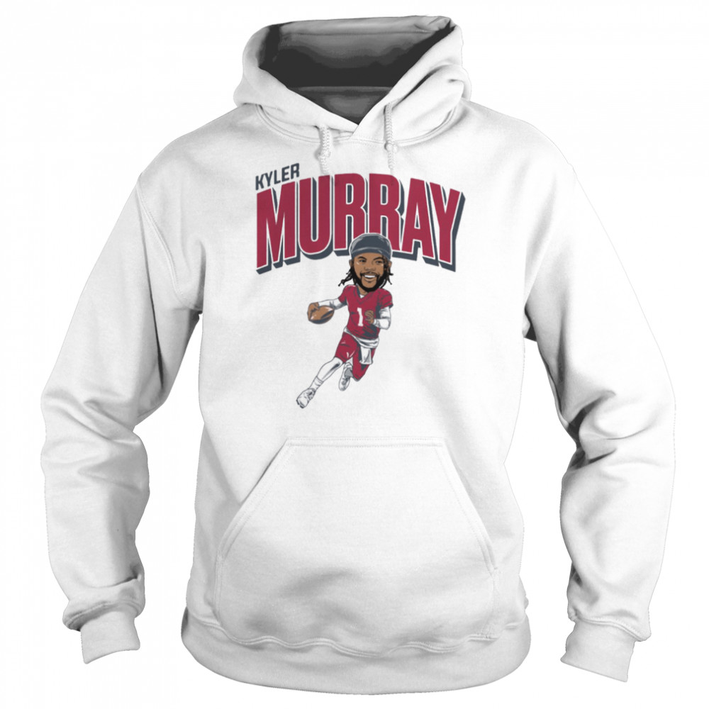 red logo arizona cardinals kyler murray caricature shirt unisex hoodie