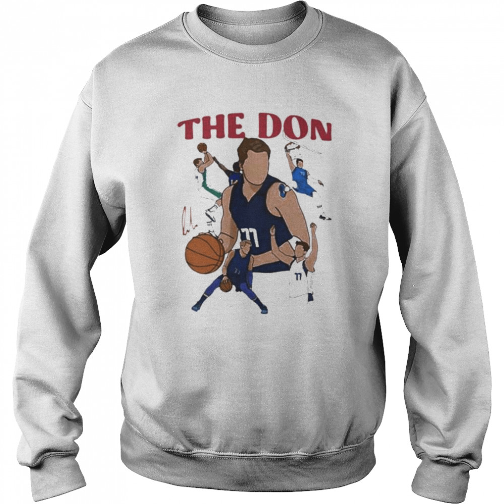 reggie bullock wearing the don luka doni shirt unisex sweatshirt
