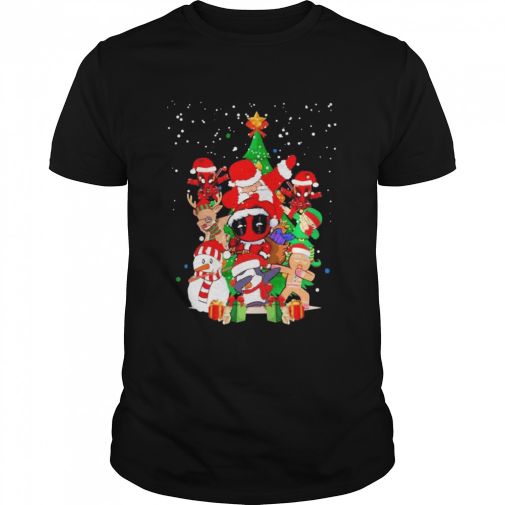 Santa Claus Dead Pool Elf Snowman Merry Christmas tree 2022 shirt Classic Men's T-shirt