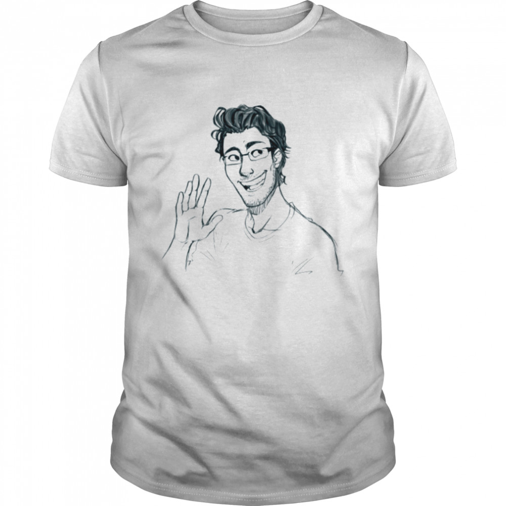Sketch Portrait Markiplier Youtuber shirt Classic Men's T-shirt