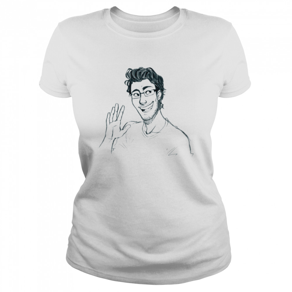 Sketch Portrait Markiplier Youtuber shirt Classic Women's T-shirt