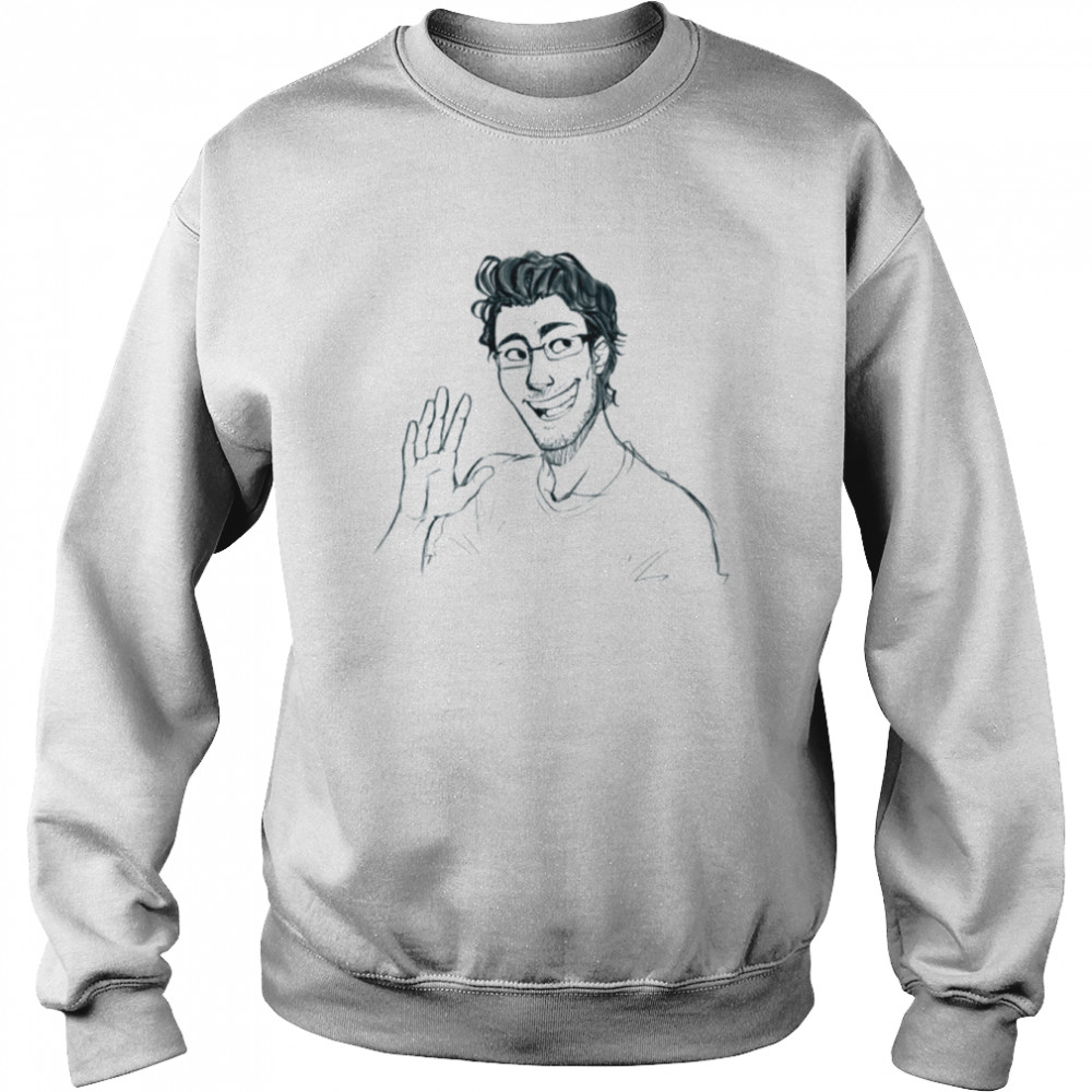 Sketch Portrait Markiplier Youtuber shirt Unisex Sweatshirt