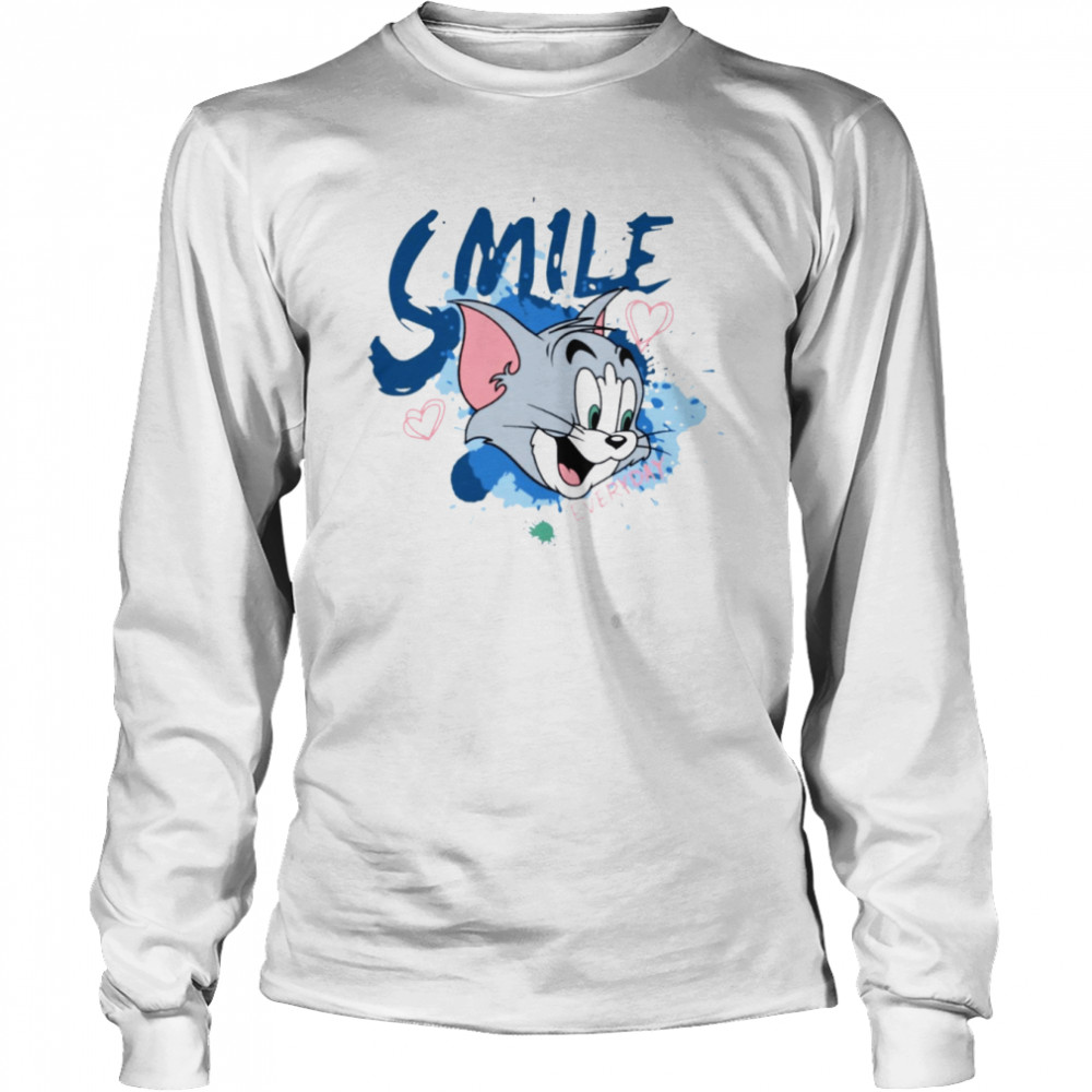 Smile Everyday Tom The Cat In Tom And Jerry shirt Long Sleeved T-shirt