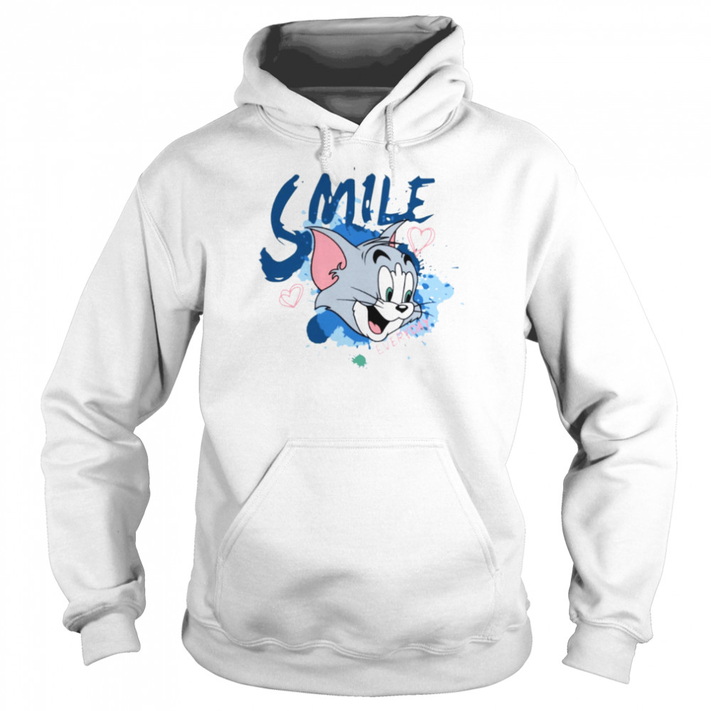 smile everyday tom the cat in tom and jerry shirt unisex hoodie
